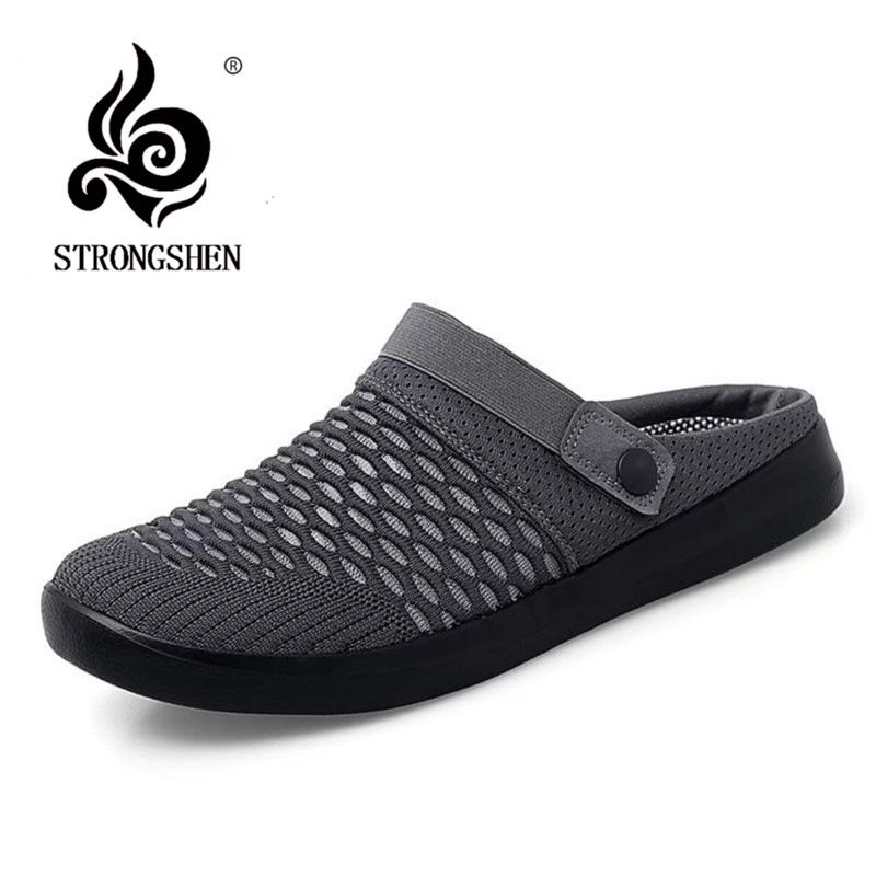 Women'S Shoes For Neuropathy - Strongshen-通気性のあるビーチサンダル,パッド入りのビーチサンダル,シンプルなフラットスリッパ,カジュアル