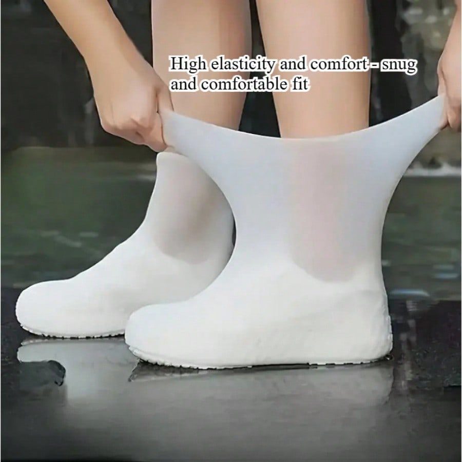 Women'S Shoes For Neuropathy - 1ピースラテックスレインブーツ防水靴カバー、男女兼用、アウトドア活動に最適、手洗い可能