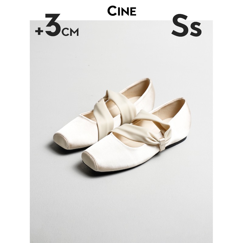 Mary Jane Shoes - 包頭ハーフスリッパ レディース 夏用 外履き フレンチスクエアトゥ シングルシューズ