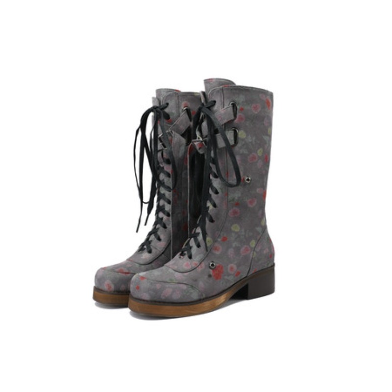 Women'S Shoes Easy Street - ビッグサイズシューズ レディース ローヒール ブーティ ラウンドトゥ 冬用フットウェア