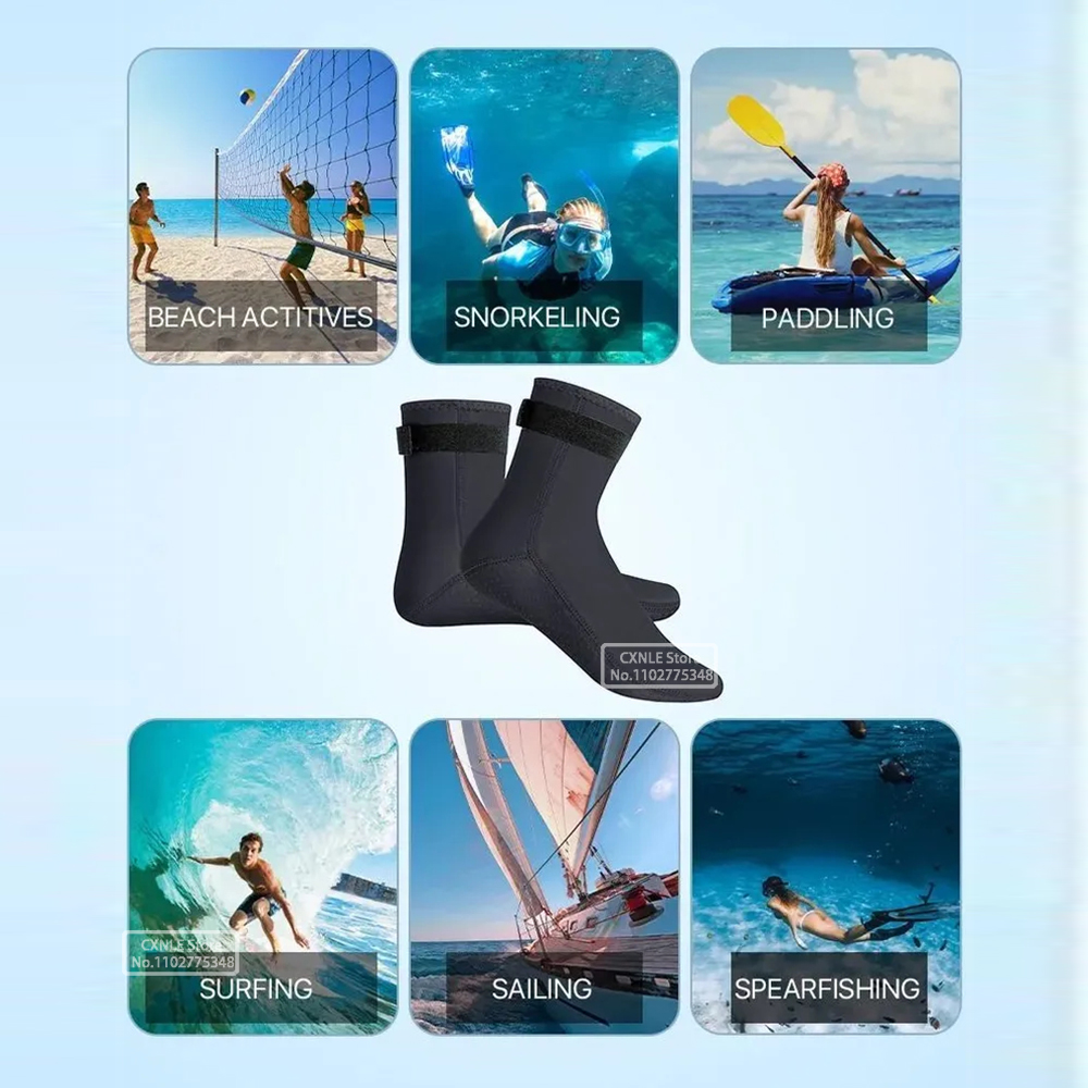 5 ミリメートルネオプレンダイビングソックスウェットスーツサ - Women'S Shoes For Neuropathy のレビューと価格