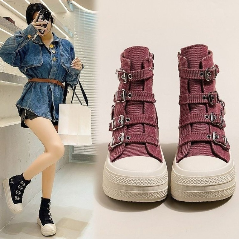 レディースシューズ 2025年春夏新作 カジュアル万能 ハイ - Women Shoes Size のレビューと価格