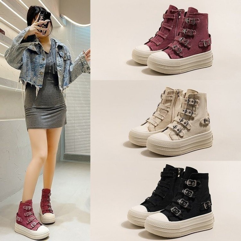レディースシューズ 2025年春夏新作 カジュアル万能 ハイ - Women Shoes Size のレビューと価格