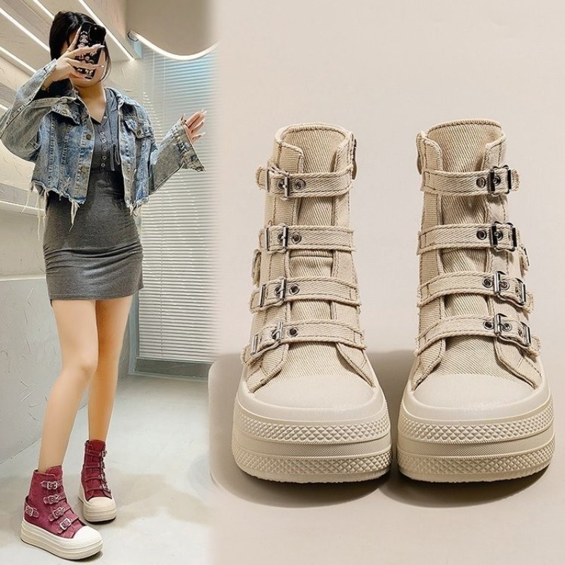 レディースシューズ 2025年春夏新作 カジュアル万能 ハイ - Women Shoes Size のレビューと価格