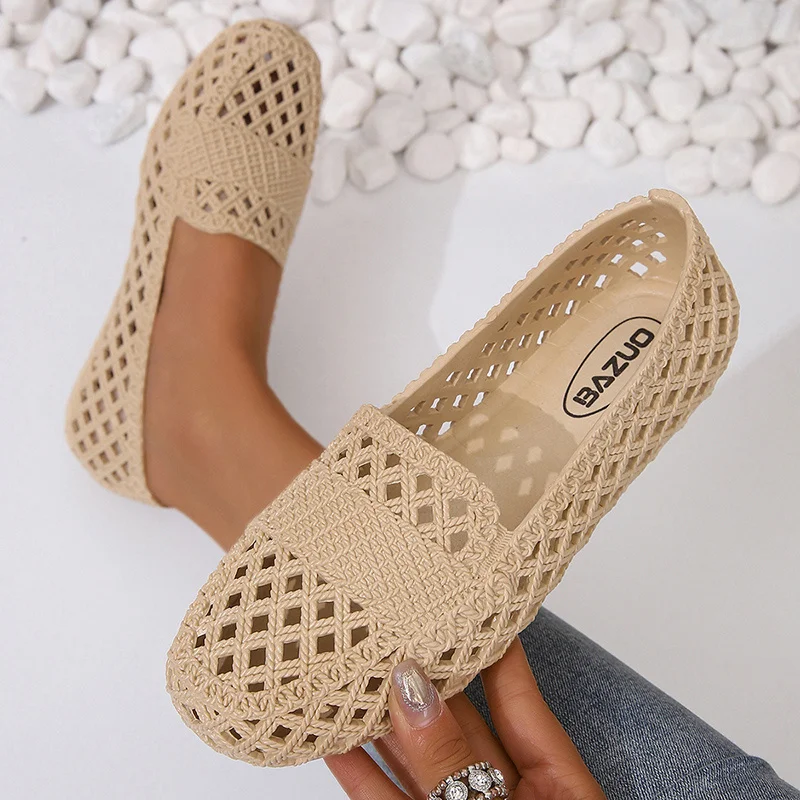 女性用滑り止め中空サンダル,カジュアルなアウターウェア,ファ - Women'S Shoes For Neuropathy のレビューと価格