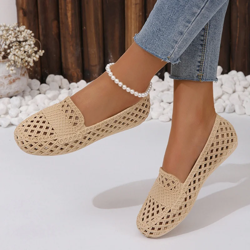 女性用滑り止め中空サンダル,カジュアルなアウターウェア,ファ - Women'S Shoes For Neuropathy のレビューと価格