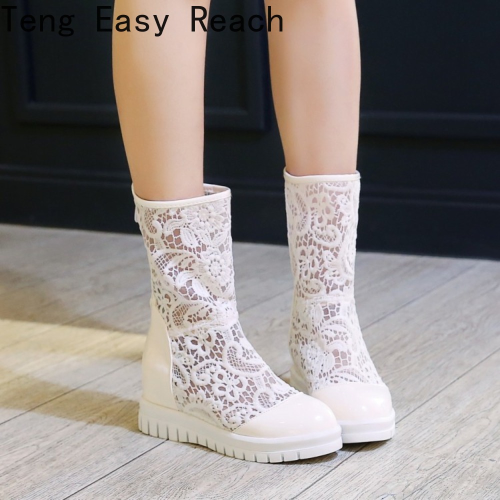 女性のサマーブーツ 2026 レース中空アウトメッシュセクシ - Women'S Shoes Easy Street のレビューと価格