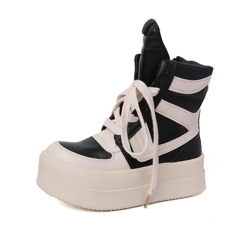 厚底アンクルブーツデザインハイカットシューズ レディース 秋 - Women Shoes Size Chart のレビューと価格