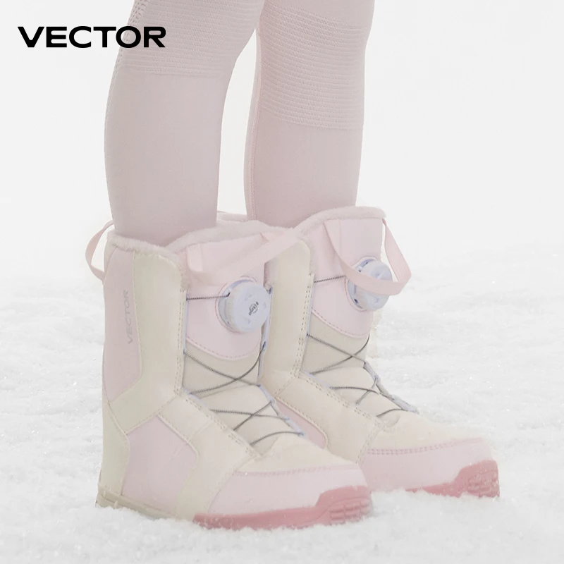 子供のためのプロの防水滑り止めスキーブーツ、暖かいスノーボー - Women Shoes Vector のレビューと価格