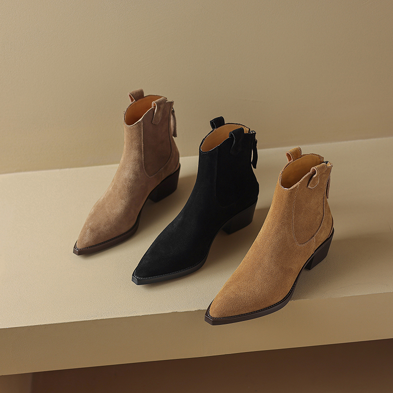 AIYUQI 女性のアンクルブーツ 2026 新しいポインテ - Western Cowgirl Boot のレビューと価格