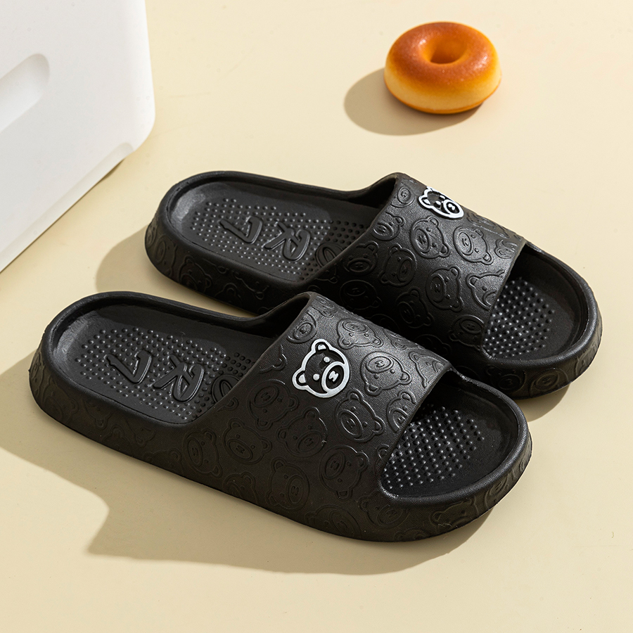 メンズスリッパ夏の漫画クマ屋内ソフト厚い底アンチスリップ女性 - Women'S Shoes For Neuropathy のレビューと価格