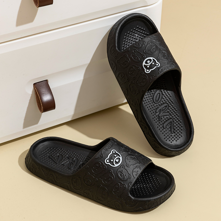 メンズスリッパ夏の漫画クマ屋内ソフト厚い底アンチスリップ女性 - Women'S Shoes For Neuropathy のレビューと価格