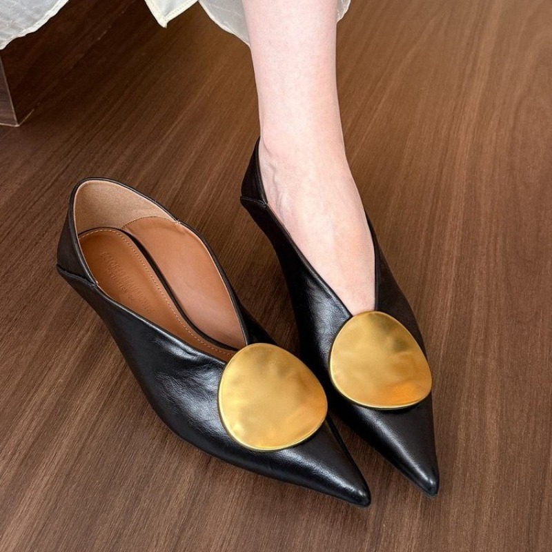 2025年春夏 ポインテッドトゥ スリッポン レディース フ - Women Shoes Size のレビューと価格