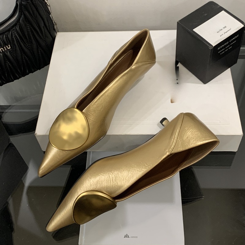 2025年春夏 ポインテッドトゥ スリッポン レディース フ - Women Shoes Size のレビューと価格