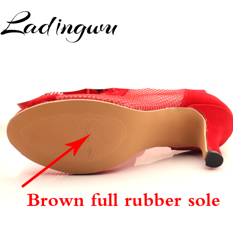 ゴム製アウトソールのためのラテンダンスシューズ社交ダンスシュ - Women'S Shoes For Neuropathy のレビューと価格
