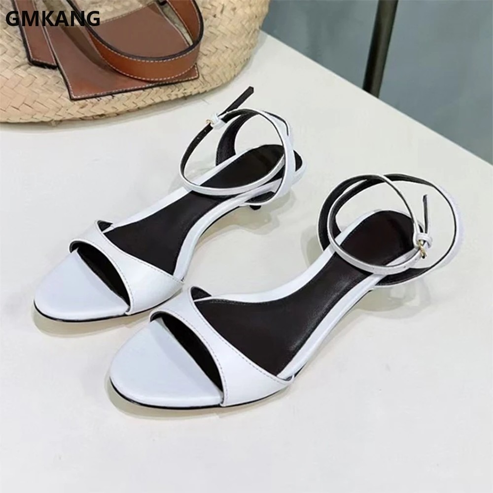 GMKANG レディース キトゥンヒール サンダル 本革 ア - Women'S Shoes Kitten Heels のレビューと価格