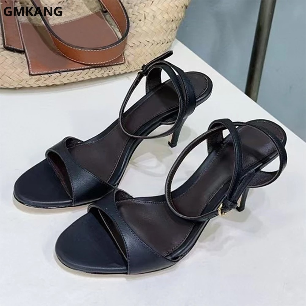 GMKANG レディース キトゥンヒール サンダル 本革 ア - Women'S Shoes Kitten Heels のレビューと価格