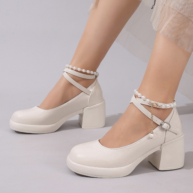 レディース パンプス シューズ ファッション クロスストラッ - Mary Jane Shoes のレビューと価格