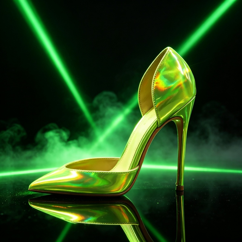 セクシーなナイトクラブ用フットウェア、蛍光レーザーグリーン、 - Women Shoes Model のレビューと価格
