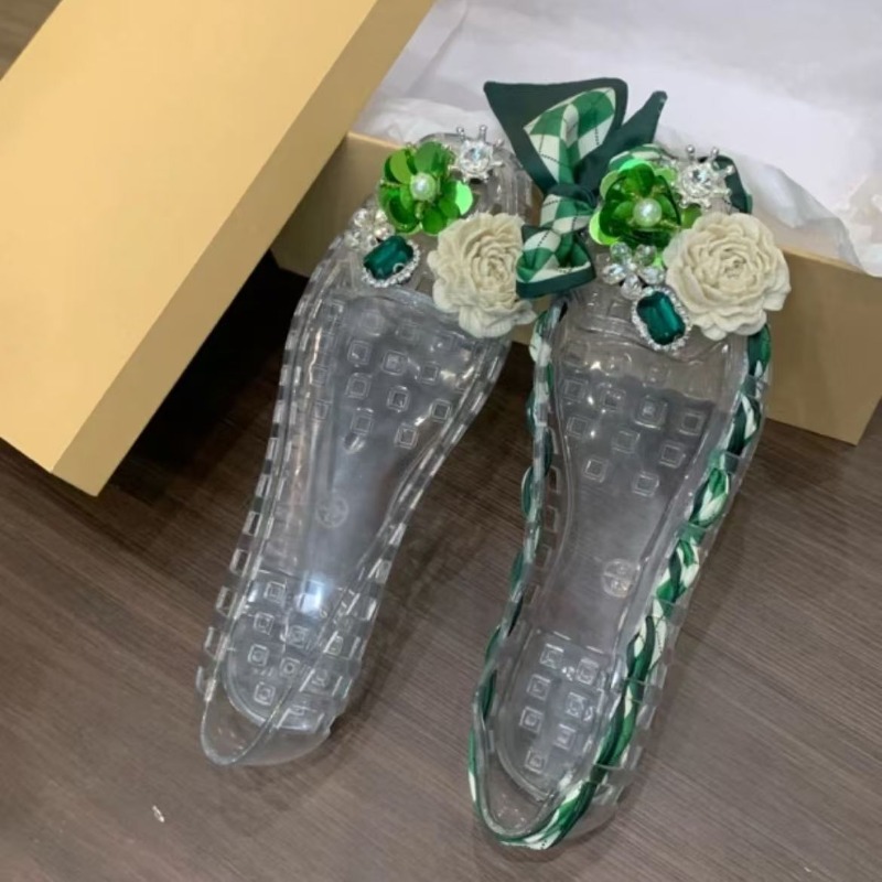 新しいスタイルのスクエアトゥオープントゥサンダル、フラットソ - Mary Jane Shoes のレビューと価格