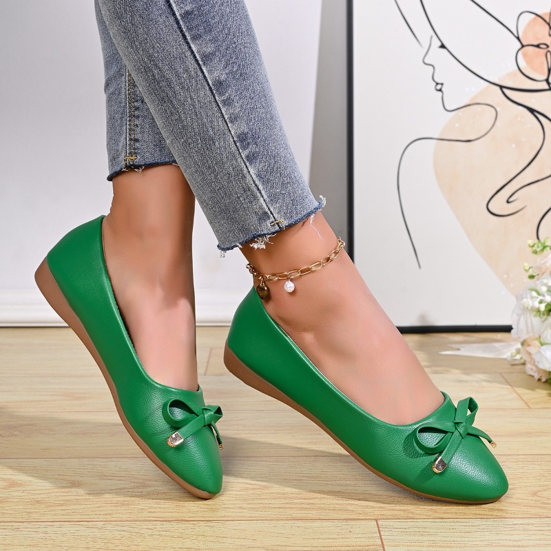 浅口ソフトソール快適レザーシューズレディース新作ウェッジシン - Women Shoes Size のレビューと価格
