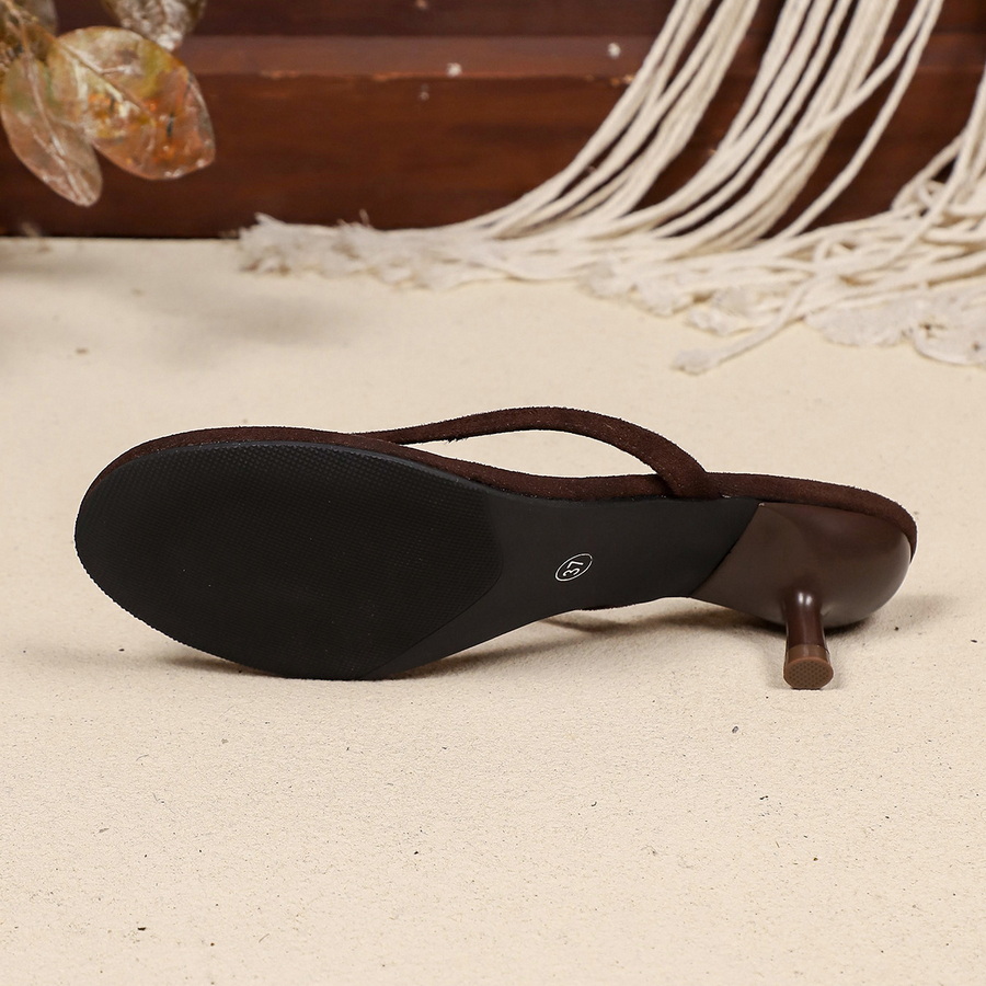 新型フェイクスエードヒール付きトングサンダル レディース ミ - Women'S Shoes Kitten Heels のレビューと価格