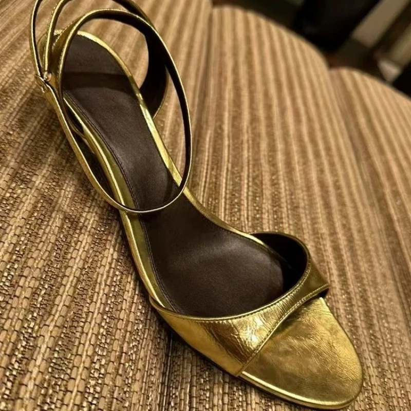 ファッションセクシーな女性の本革サンダル子猫ハイヒール夏のパ - Women'S Shoes Kitten Heels のレビューと価格