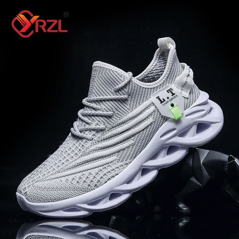 YRZL 男性スポーツランニング黒ジョギングシューズカジュア - Women Shoes Size Chart のレビューと価格