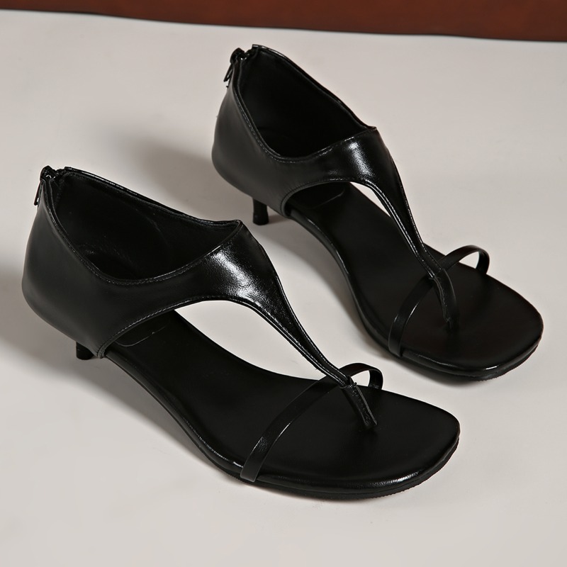 ミニマリスト T ストラップ キトゥン ヒール サンダル - - Women'S Shoes Kitten Heels のレビューと価格